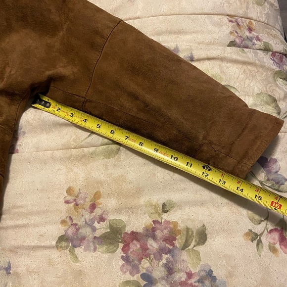 Smart Set Leather Suede Coat Size M - Picture 8 of 13